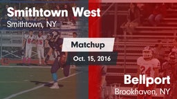 Matchup: Smithtown West High vs. Bellport  2016