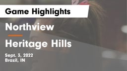 Northview  vs Heritage Hills  Game Highlights - Sept. 3, 2022