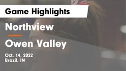 Northview  vs Owen Valley  Game Highlights - Oct. 14, 2022