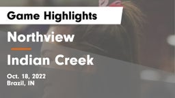 Northview  vs Indian Creek  Game Highlights - Oct. 18, 2022