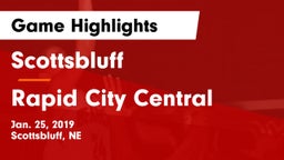 Scottsbluff  vs Rapid City Central  Game Highlights - Jan. 25, 2019