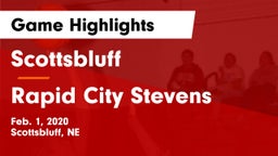 Scottsbluff  vs Rapid City Stevens  Game Highlights - Feb. 1, 2020