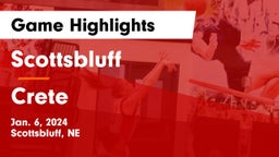 Scottsbluff  vs Crete  Game Highlights - Jan. 6, 2024