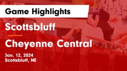 Scottsbluff  vs Cheyenne Central  Game Highlights - Jan. 12, 2024