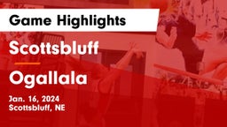 Scottsbluff  vs Ogallala  Game Highlights - Jan. 16, 2024