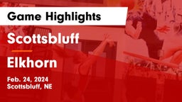 Scottsbluff  vs Elkhorn  Game Highlights - Feb. 24, 2024