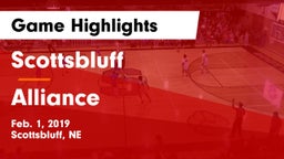 Scottsbluff  vs Alliance  Game Highlights - Feb. 1, 2019