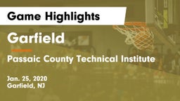 Garfield  vs Passaic County Technical Institute Game Highlights - Jan. 25, 2020