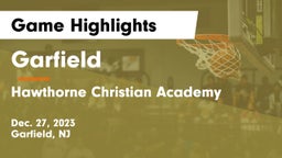 Garfield  vs Hawthorne Christian Academy Game Highlights - Dec. 27, 2023