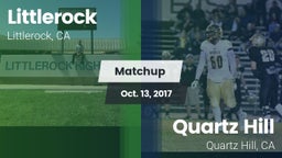 Matchup: Littlerock High vs. Quartz Hill  2017