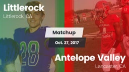 Matchup: Littlerock High vs. Antelope Valley  2017