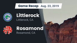 Recap: Littlerock  vs. Rosamond  2019