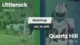 Matchup: Littlerock High vs. Quartz Hill  2019