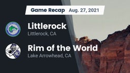 Recap: Littlerock  vs. Rim of the World  2021