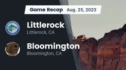 Recap: Littlerock  vs. Bloomington  2023