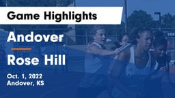 Andover  vs Rose Hill  Game Highlights - Oct. 1, 2022