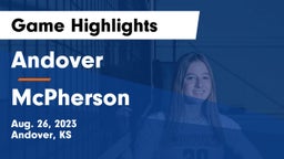 Andover  vs McPherson  Game Highlights - Aug. 26, 2023