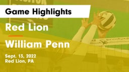 Red Lion  vs William Penn  Game Highlights - Sept. 13, 2022