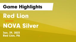Red Lion  vs NOVA Silver Game Highlights - Jan. 29, 2023