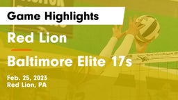 Red Lion  vs Baltimore Elite 17s Game Highlights - Feb. 25, 2023