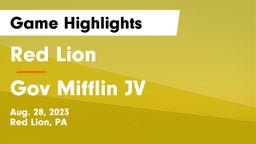 Red Lion  vs Gov Mifflin JV Game Highlights - Aug. 28, 2023
