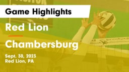 Red Lion  vs Chambersburg  Game Highlights - Sept. 30, 2023