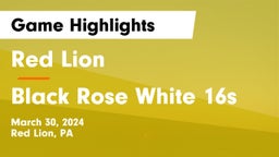 Red Lion  vs Black Rose White 16s Game Highlights - March 30, 2024