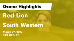 Red Lion  vs South Western  Game Highlights - March 29, 2022