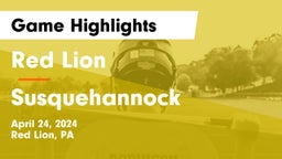 Red Lion  vs Susquehannock  Game Highlights - April 24, 2024