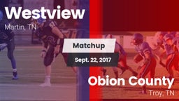 Matchup: Westview  vs. Obion County  2017