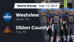 Recap: Westview  vs. Obion County  2019