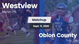 Matchup: Westview  vs. Obion County  2020