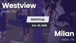 Matchup: Westview  vs. Milan  2020