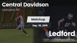 Matchup: Central Davidson vs. Ledford  2016