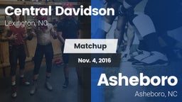 Matchup: Central Davidson vs. Asheboro  2016
