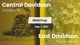 Matchup: Central Davidson vs. East Davidson  2017