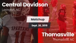 Matchup: Central Davidson vs. Thomasville  2019
