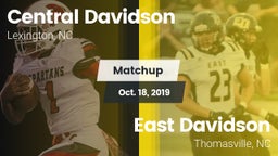 Matchup: Central Davidson vs. East Davidson  2019