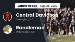 Recap: Central Davidson  vs. Randleman  2022