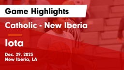 Catholic  - New Iberia vs Iota  Game Highlights - Dec. 29, 2023