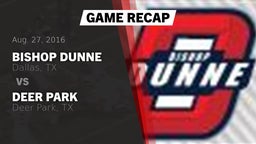 Recap: Bishop Dunne  vs. Deer Park  2016