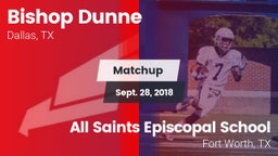 Matchup: Bishop Dunne High vs. All Saints Episcopal School 2018