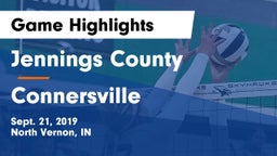 Jennings County  vs Connersville  Game Highlights - Sept. 21, 2019