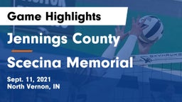 Jennings County  vs Scecina Memorial  Game Highlights - Sept. 11, 2021