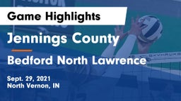 Jennings County  vs Bedford North Lawrence  Game Highlights - Sept. 29, 2021