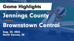 Jennings County  vs Brownstown Central Game Highlights - Aug. 20, 2022