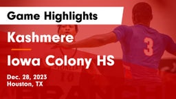 Kashmere  vs Iowa Colony HS Game Highlights - Dec. 28, 2023
