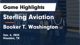 Sterling Aviation  vs Booker T. Washington  Game Highlights - Jan. 6, 2024