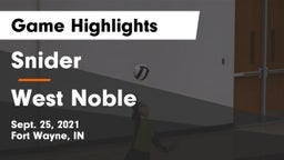 Snider  vs West Noble  Game Highlights - Sept. 25, 2021