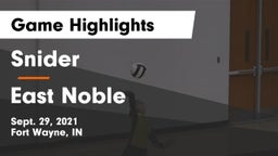 Snider  vs East Noble  Game Highlights - Sept. 29, 2021